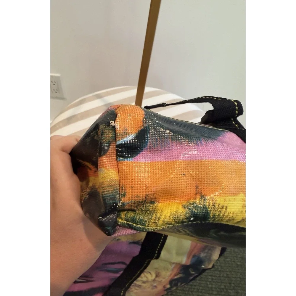 Andy Warhol Loop Messenger Bag Marilyn Monroe Portrait Vinyl Canvas Crossbody